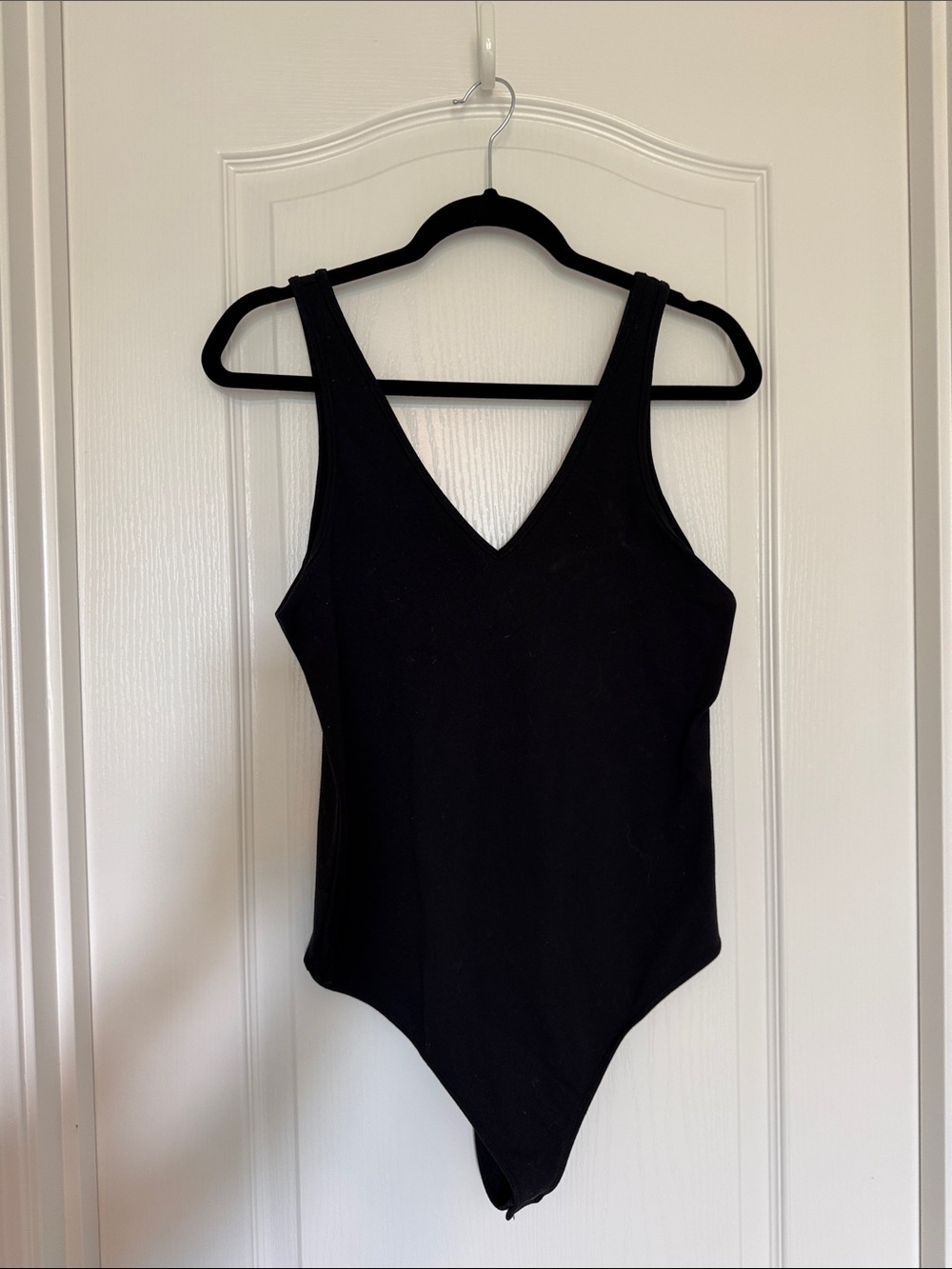 Abercrombie & Fitch Black V‑Neck Bodysuit